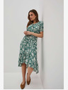 Moodo Grün gemustertes Kleid Moodo