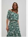 Moodo Grün gemustertes Kleid Moodo