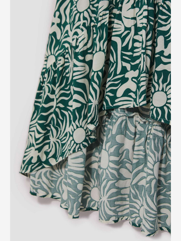 Moodo Grün gemustertes Kleid Moodo