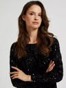 Moodo Damen Pailletten Party Kleid Moodo