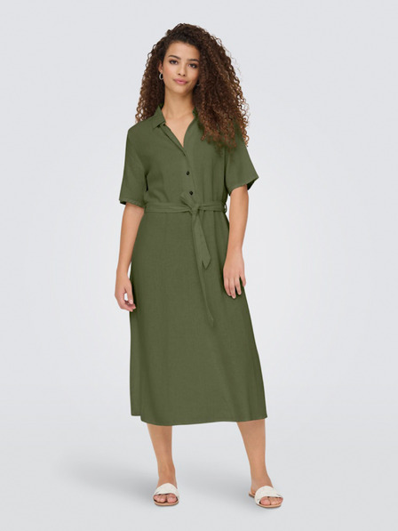 Jacqueline de Yong Khaki Damenhemd Kleid JDY