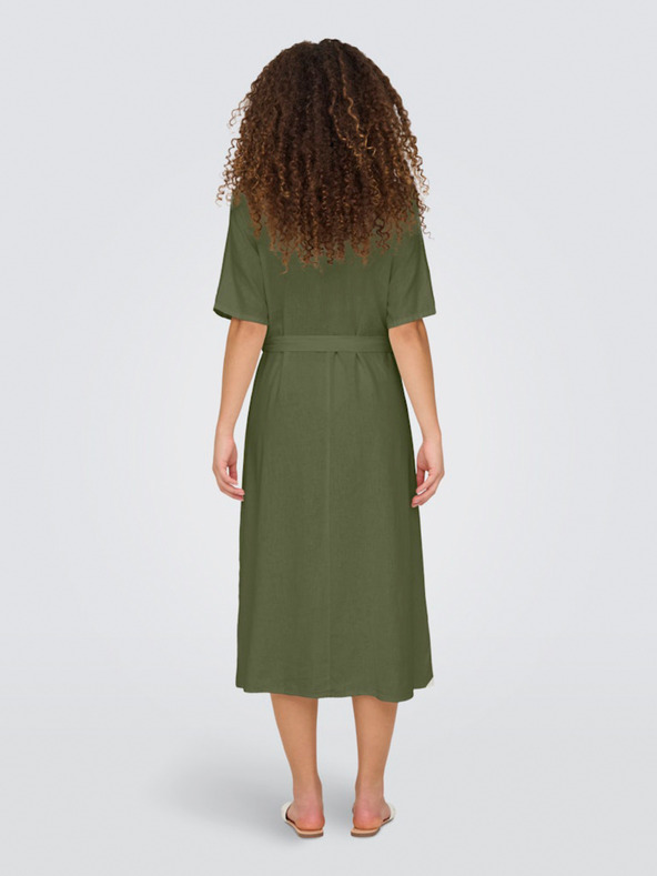 Jacqueline de Yong Khaki Damenhemd Kleid JDY