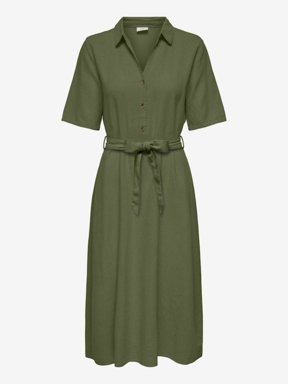 Jacqueline de Yong Khaki Damenhemd Kleid JDY