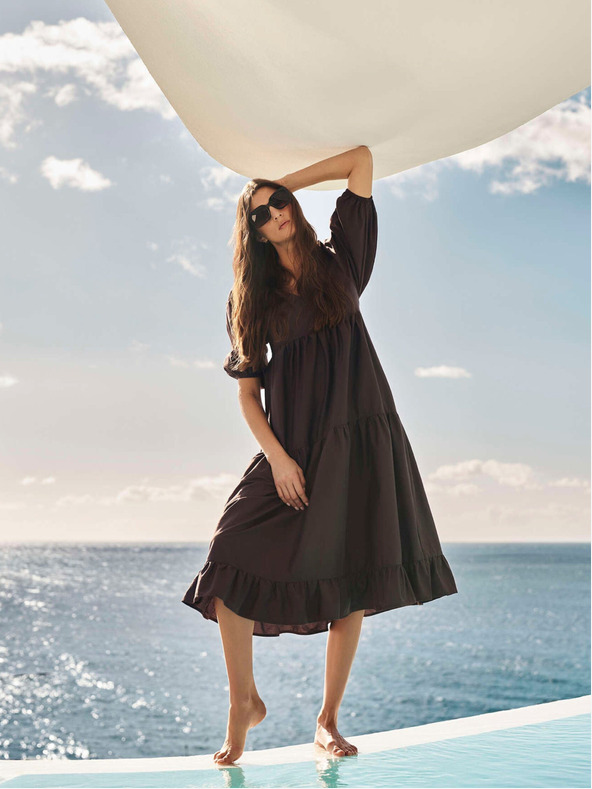 Moodo Damen Shirt Kleid Moodo