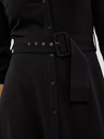 Moodo Schwarzes Damen Midikleid Moodo
