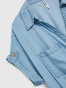 Moodo Blaues Lyocell-Midikleid Moodo