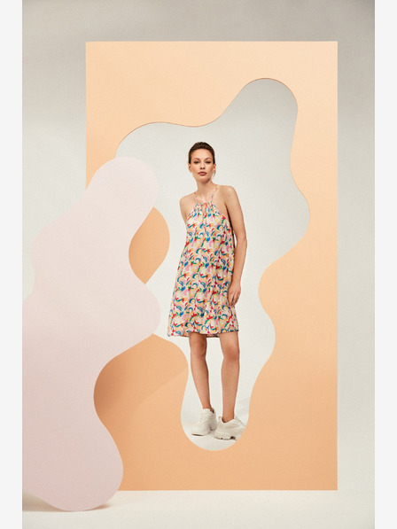 Moodo Gemustertes trägerloses Sommerkleid Moodo