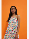 Moodo Gemustertes trägerloses Sommerkleid Moodo