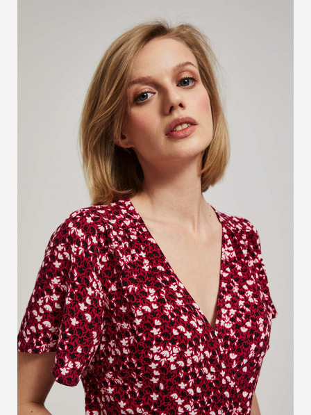 Moodo Dunkelrosa Maxikleid Moodo