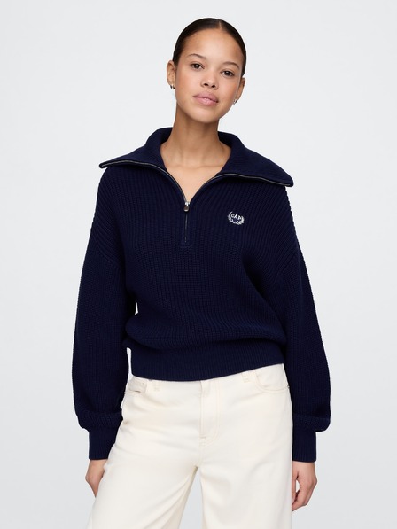 GAP Damen Polo-Pullover mit Logo Americana GAP