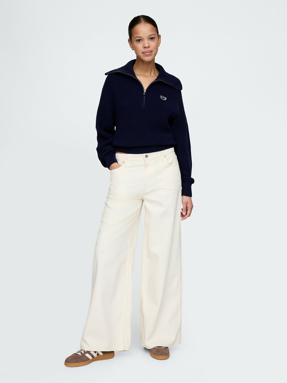 GAP Damen Polo-Pullover mit Logo Americana GAP