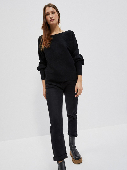 Moodo Schwarzer Damenpullover Moodo