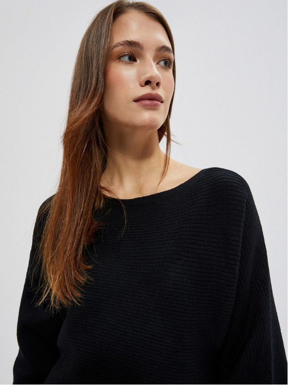 Moodo Schwarzer Damenpullover Moodo