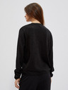 Moodo Schwarzer Damenpullover mit V-Ausschnitt Moodo