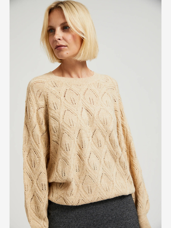 Moodo Moodo Beige Damen Pullover