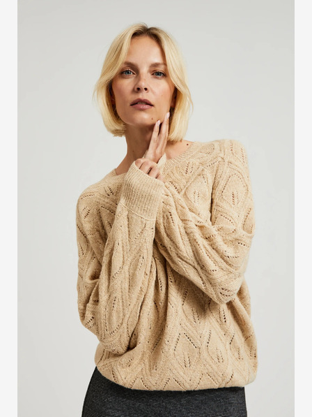 Moodo Moodo Beige Damen Pullover
