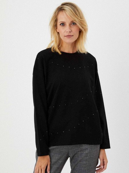 Moodo Schwarzer Damenpullover Moodo