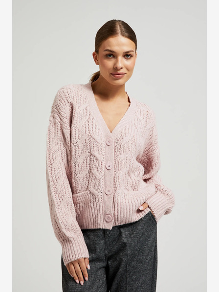 Moodo Hellrosa Damen Strickjacke Moodo