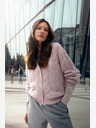 Moodo Hellrosa Damen Strickjacke Moodo