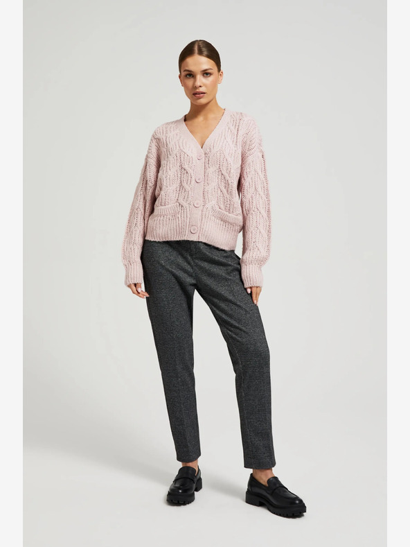 Moodo Hellrosa Damen Strickjacke Moodo