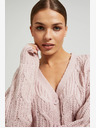 Moodo Hellrosa Damen Strickjacke Moodo