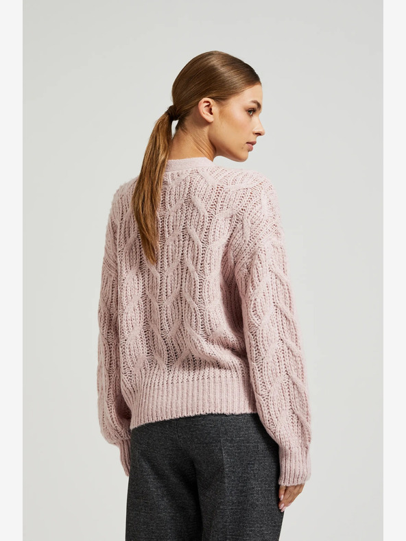 Moodo Hellrosa Damen Strickjacke Moodo