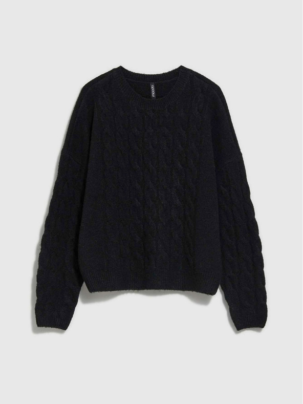 Moodo Schwarzer Damenpullover Moodo