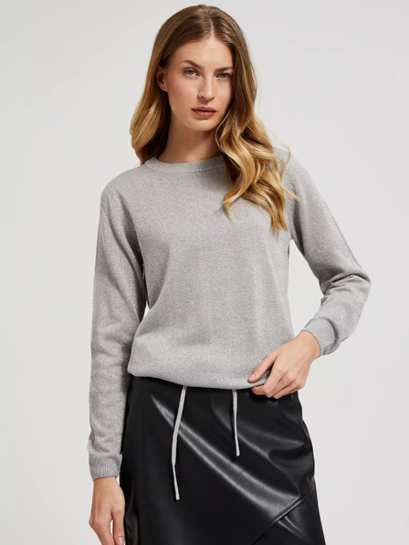 Moodo Damen Pullover mit V-Ausschnitt Moodo