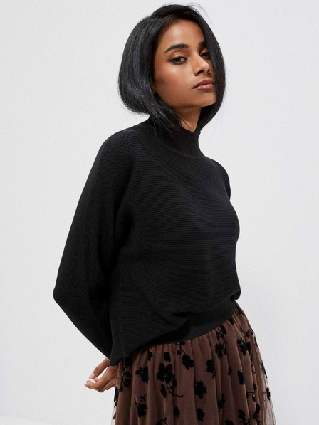 Moodo Schwarzer Damenpullover Moodo