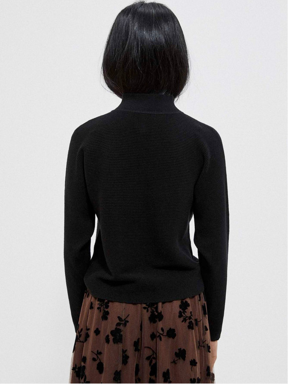 Moodo Schwarzer Damenpullover Moodo