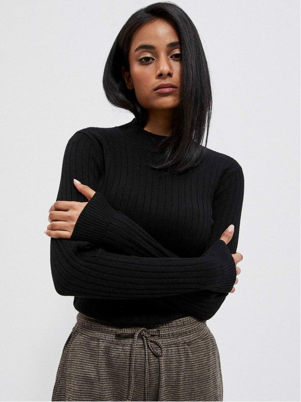 Moodo Schwarzer Damenpullover Moodo