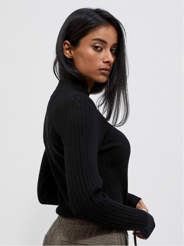 Moodo Schwarzer Damenpullover Moodo