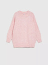 Moodo Rosa Pullover mit lockerem Schnitt Moodo