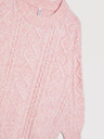 Moodo Rosa Pullover mit lockerem Schnitt Moodo