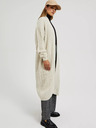 Moodo Beige lange Strickjacke Moodo