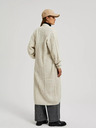 Moodo Beige lange Strickjacke Moodo