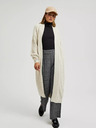 Moodo Beige lange Strickjacke Moodo