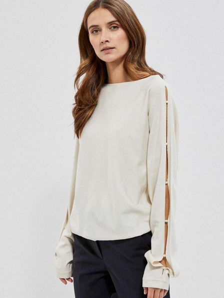 Moodo Cremefarbener Damen-Pullover von Moodo