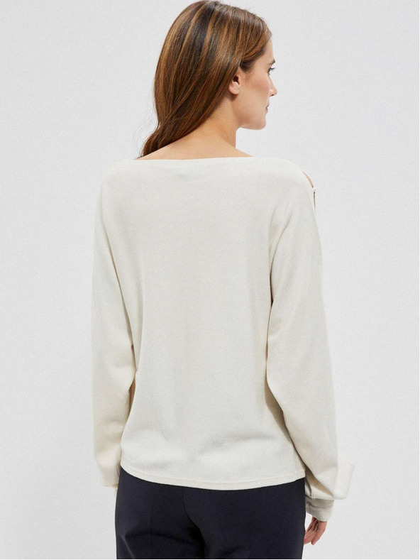 Moodo Cremefarbener Damen-Pullover von Moodo