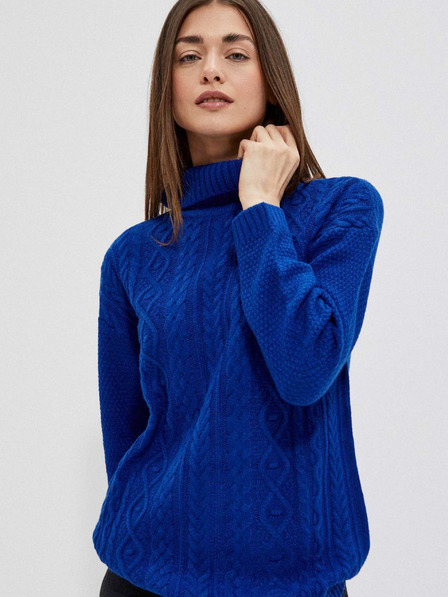 Moodo Blauer Damen Pullover Moodo