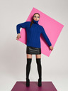 Moodo Blauer Damen Pullover Moodo