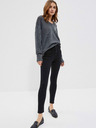 Moodo Grauer Damen Glanzpullover Moodo