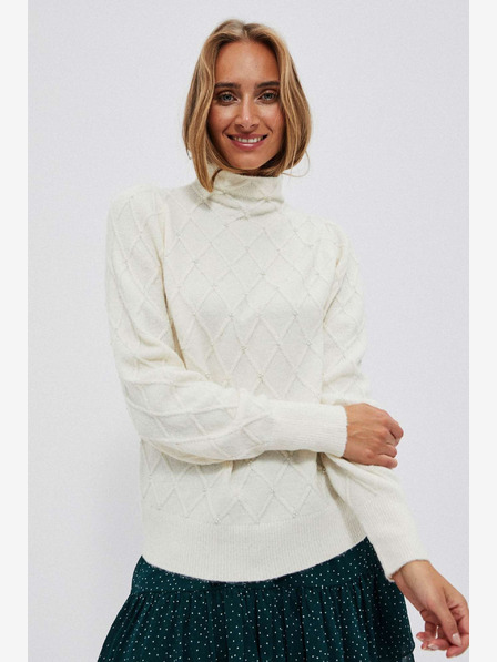 Moodo Cremefarbener Damen-Pullover von Moodo