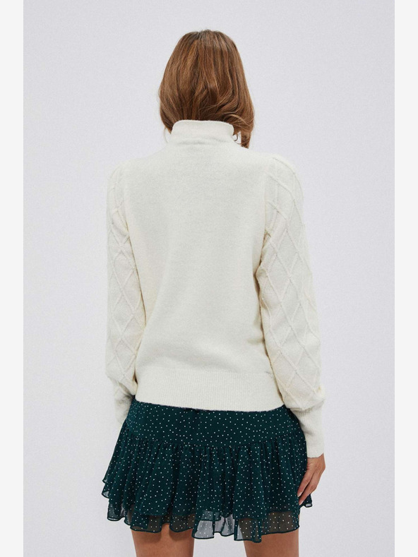 Moodo Cremefarbener Damen-Pullover von Moodo