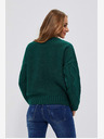 Moodo Grüne Damen-Strickjacke Moodo