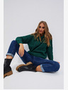 Moodo Grüne Damen-Strickjacke Moodo