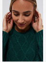 Moodo Grüne Damen-Strickjacke Moodo
