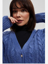 Moodo Blaue Damen-Strickjacke Moodo