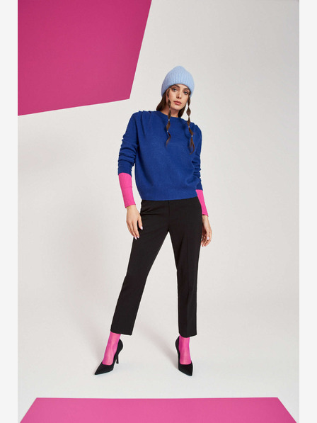 Moodo Blauer Damen Pullover Moodo