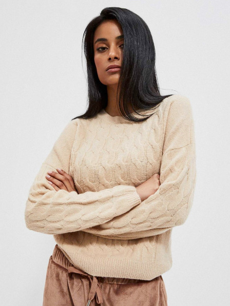 Moodo Moodo Beige Damen Pullover